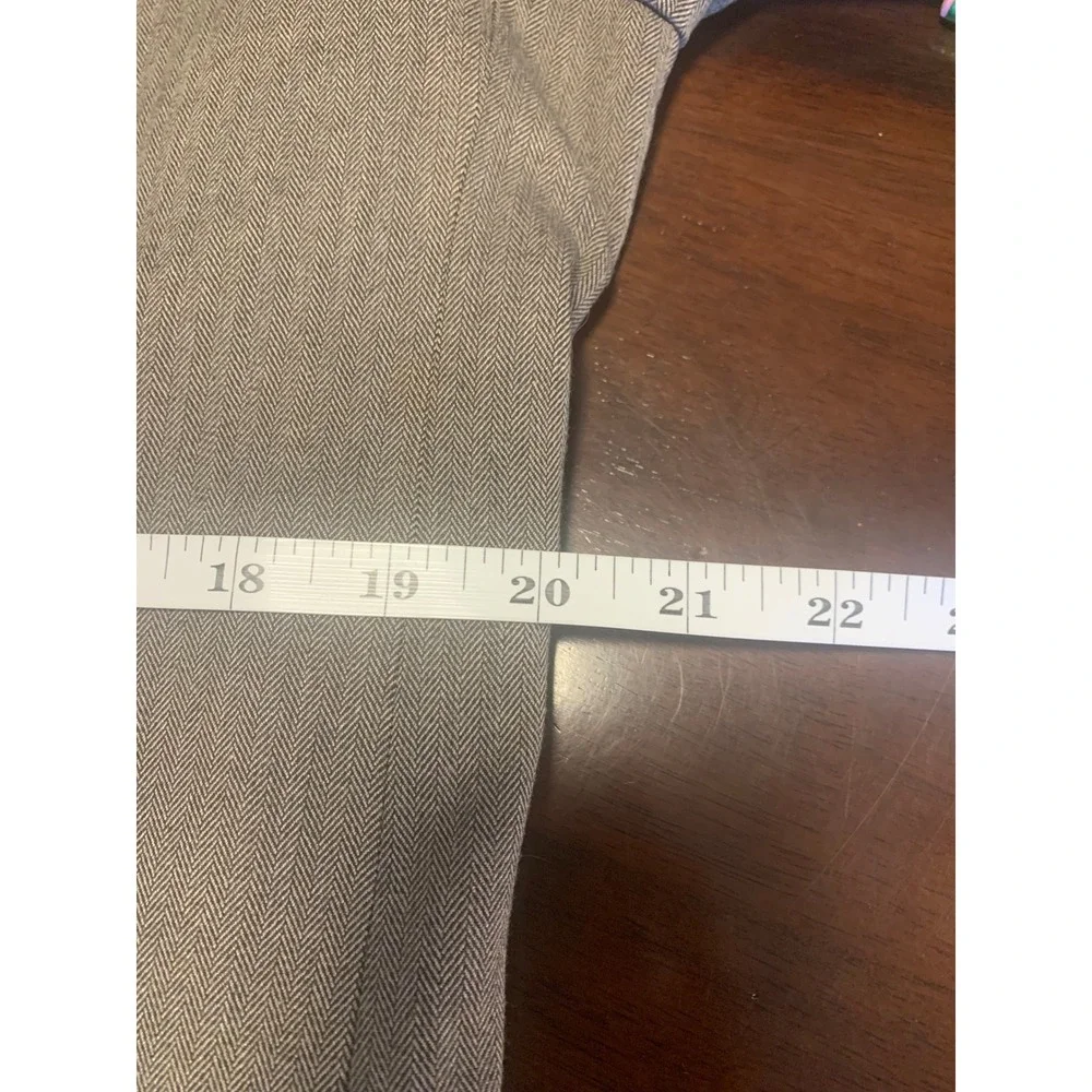 Banana Republic 42L Brown Chevron Herringbone Blazer Sport Coat Jacket
